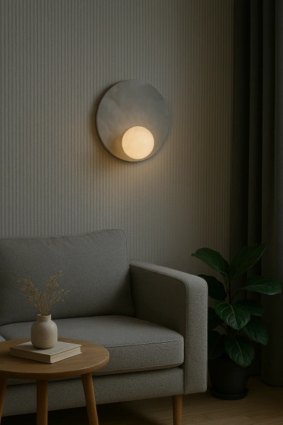 Wall light Golden Aura Alabaster Spanish Marble G9